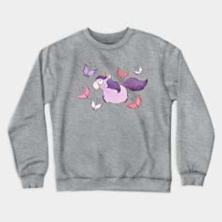 Purple Unicorn Crewneck Sweatshirt